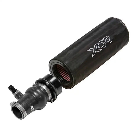 B&M 615906 Cold Air Intake XDR Black Silicone Red Cotton Gauze Filter Pre-Oiled