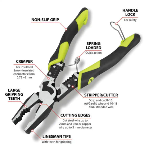 8-1/2'MULTIFUNCTIONLINESMANPLIER