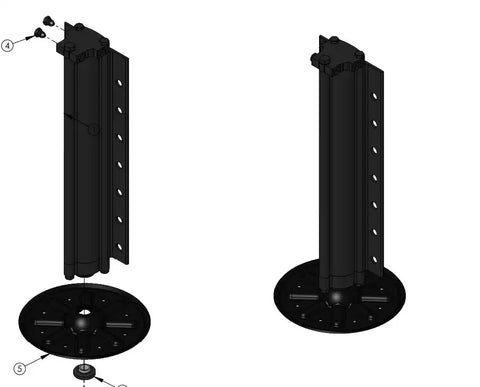 8K ALUMINUM JACK W/ 9' FO