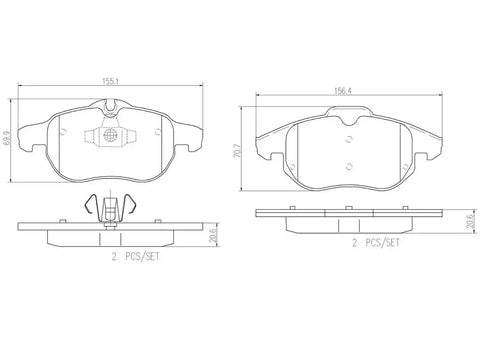 DISC BRAKE PAD SET