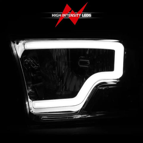 ANZO USA 111516 Headlight Assembly Halogen Bulb Crystal Headlights H1 High Beam Bu