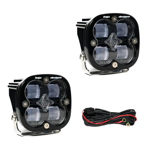 DISCONTINUED Baja Designs 257805 - Squadron SAE LED Light Pod Pair (Wide Cornering Clear)