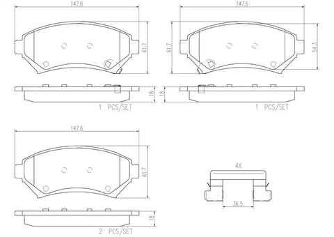 DISC BRAKE PAD SET