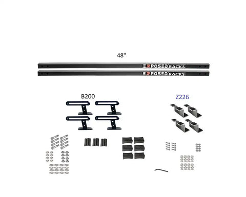 EXPOSED RACK 8-00-7683-BK SLD(2)48'BK+B200+Z226