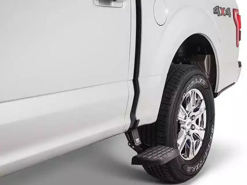 Amp Research 75423-01A Truck Step BedStep 2  Side Mounted Single Flat Step 300