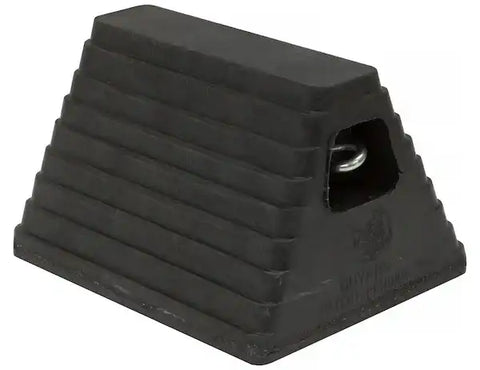 Buyers Products WC6810L Wheel Chock Black Rubber Single 6 Inch Height