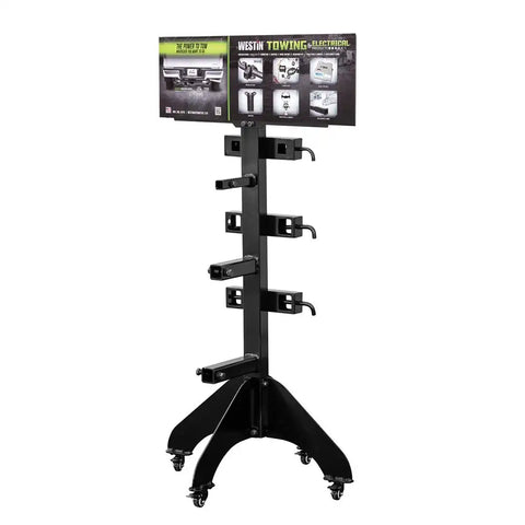 Westin 55655 - Tow Display Stand w/Grid and Header Card Black