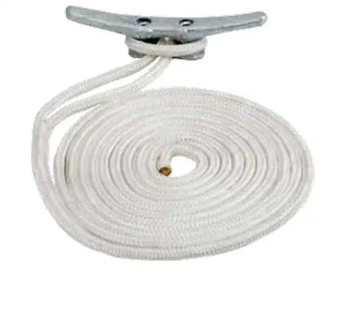 SEA DOG 302110020WH-1 DOUBLE BRAIDED NYLON DOCK LINE