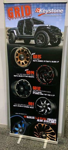 2020 GRID WHEELS PULL UP BANNER