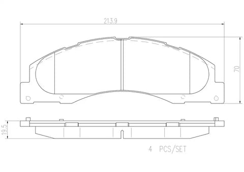 DISC BRAKE PAD SET