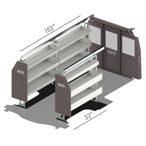 ROLACASE RSLLRBA- CH155 VAN SHELVING BASIC BIN PACKAGE