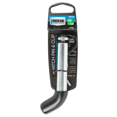 PIN & CLIP 5/8 BLACK PVC