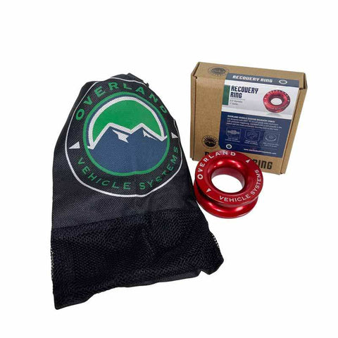Overland Vehicle Systems 19240005 RECOVERY RING 2.5' 10 000 LB. RED W
