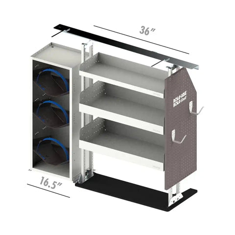ROLACASE RSLRFHV- FTL130 VAN SHELVING HVAC BIN PACKAGE