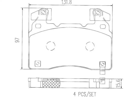 BREMBO P10064N DISC BRAKE PAD SET