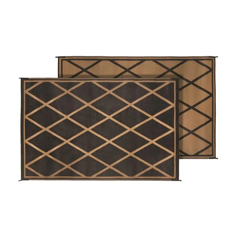 MAT DIAMOND 9X12 BLACK/BEIGE