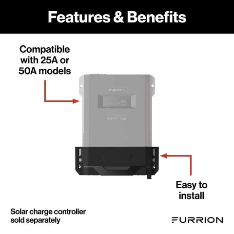 FURRION LLC FSCC60PWM-BL 25A AND 50A SOLAR CHARGER MOUNTING