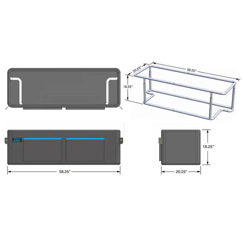 TONNEAU BUDD TBFS STORGANIZER FOR FULL SIZE TRUCKS