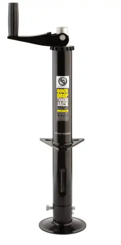 Lippert Components 733926 Trailer Tongue Jack Manual Hand Crank Or Power Drill Crank