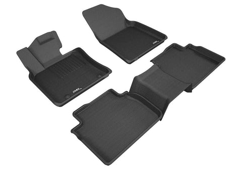 3D MATS/U-AC L1TY23701509 3D KAGU FLOOR MAT 2 ROW SET BLACK