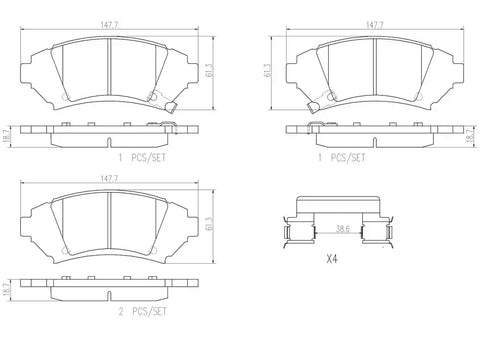 DISC BRAKE PAD SET