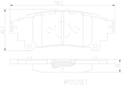 DISC BRAKE PAD SET