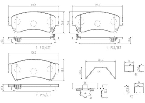 DISC BRAKE PAD SET