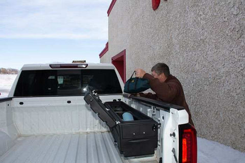 HUMPSTOR BED STORAGE/GUN CASE BLACK