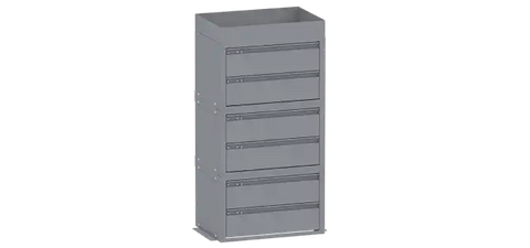DRAWER CABINET 3 H STACK KIT WITH F