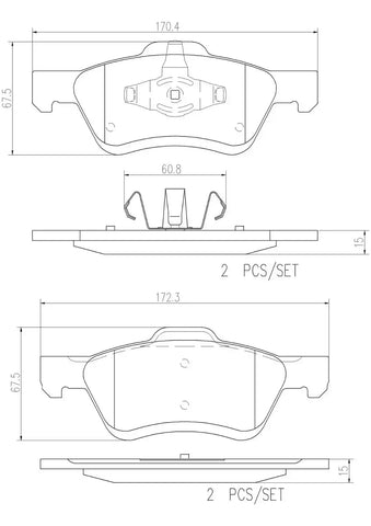 DISC BRAKE PAD SET