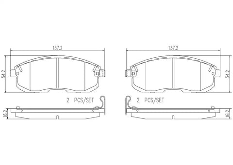 DISC BRAKE PAD SET