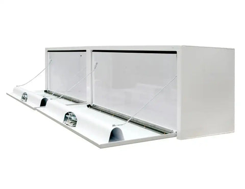 BUYERS PROD 1702860 TOOLBOX TOPSIDER 96IN SST T-HDL WHI