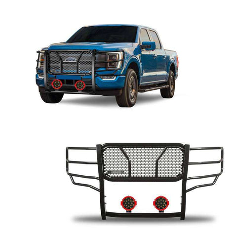 Black Horse Offroad RU-FOF116-B-PLR Grille Guard Rugged Series Semi-Gloss Powder Co