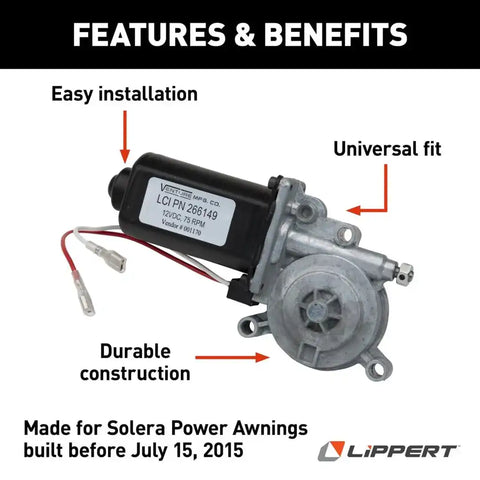 REPLACEMENT AWNING MOTOR