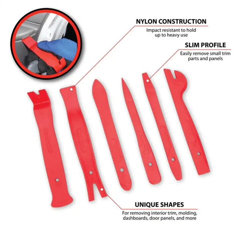 PERFORM TOOL W83200 6 PC. MINI PANEL REMOVAL TOOL SET
