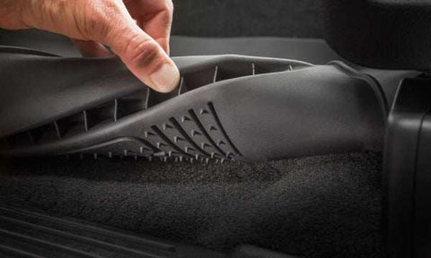 Husky Liner 50921 Floor Liner X-act Contour Molded Fit Raised Ridge Black TPE (