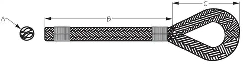 SEA DOG 302112025WH-1 DOUBLE BRAIDED NYLON DOCK LINE