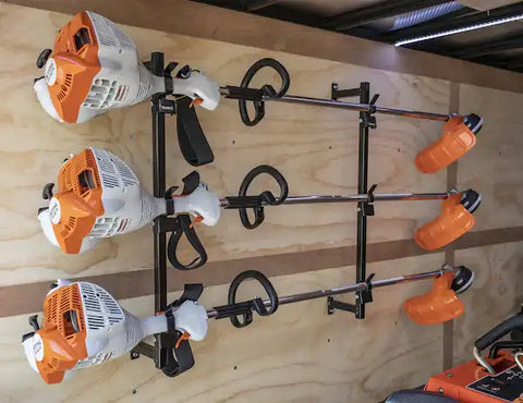 Buyers Products LT12 Grass Trimmer Rack For Enclosed Landscape Trailers Holds Three