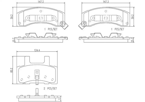 DISC BRAKE PAD SET