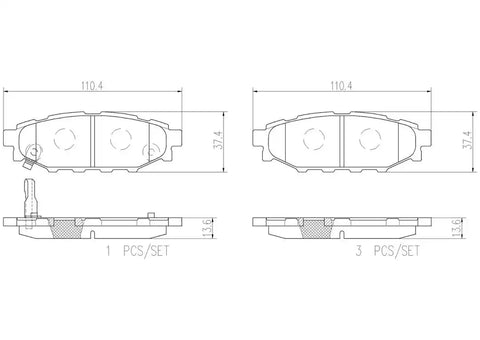 DISC BRAKE PAD SET