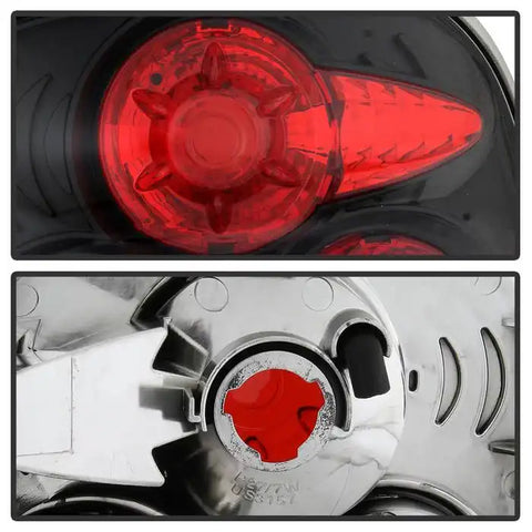 Spyder Automotive 5002105 Tail Light Assembly Uses OE Bulbs Euro Clear Lens Black