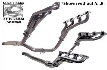 Hedman Hedders 66571 - HTC Coated Headers; 1-3/4 in. Tube Dia.; Stock Coll.; SHORTY Design