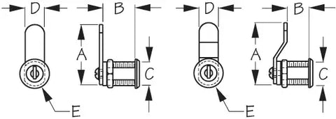 SEA DOG 221930-1 STAINLESS CAM LOCK