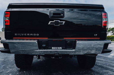 Recon Accessories 26425XHP LED Tailgate Light - 49 Inch Dual Row Bar Clear Lens