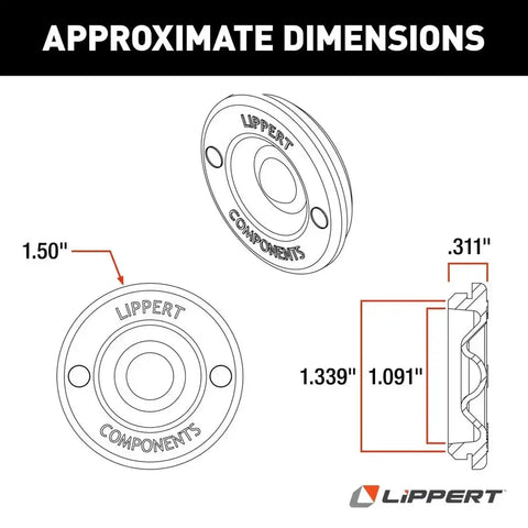 RUBBER INSERT FOR LUBED DUST CAPS