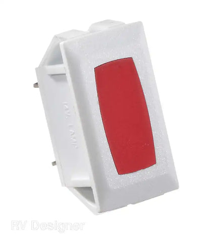 WHITE W/RED INDICATOR LIG