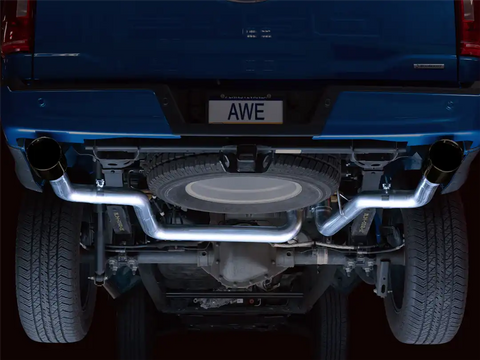 AWE 3015-33119 DUAL SPLT REAR FORD F150 5' CHROME