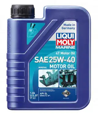 LIQUI MOLY 20546 MARINE 4T SAE 25W-40 OIL 1L