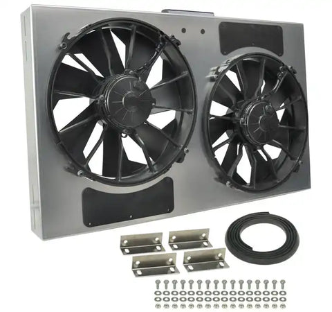 DERALE 66838 PWM DUAL RAD FAN/ALUMINUM