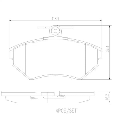 DISC BRAKE PAD SET